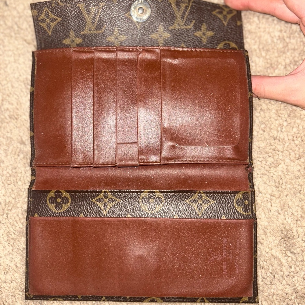 Louis Vuitton Monogram Canvas Brown & Gold Continental Wallet - Picture 6 of 9
